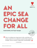 Virgin voyages sustainability flyer